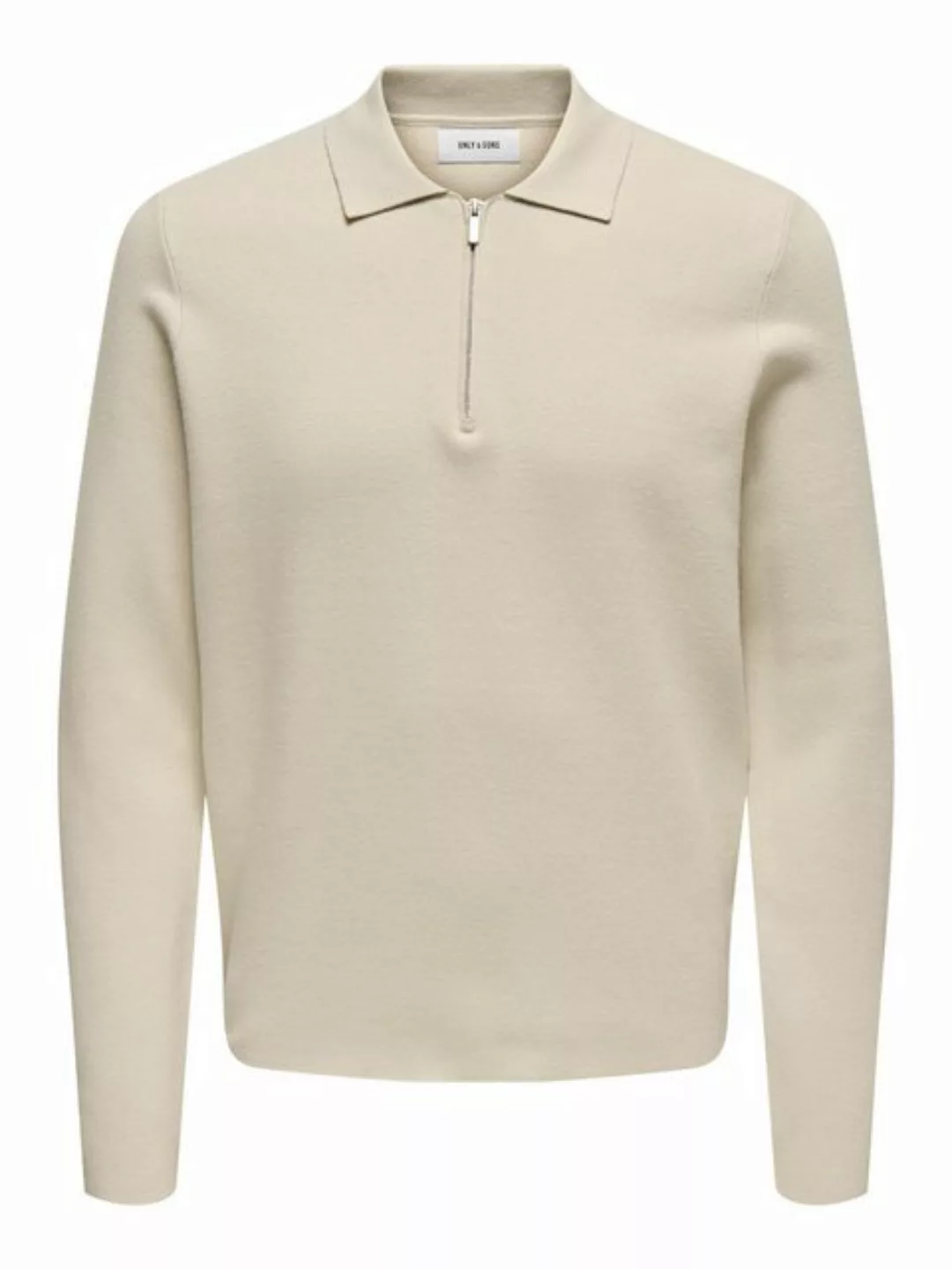 ONLY & SONS Polokragenpullover ONSCOOPER REG LS 12 HALF ZIP POLO günstig online kaufen