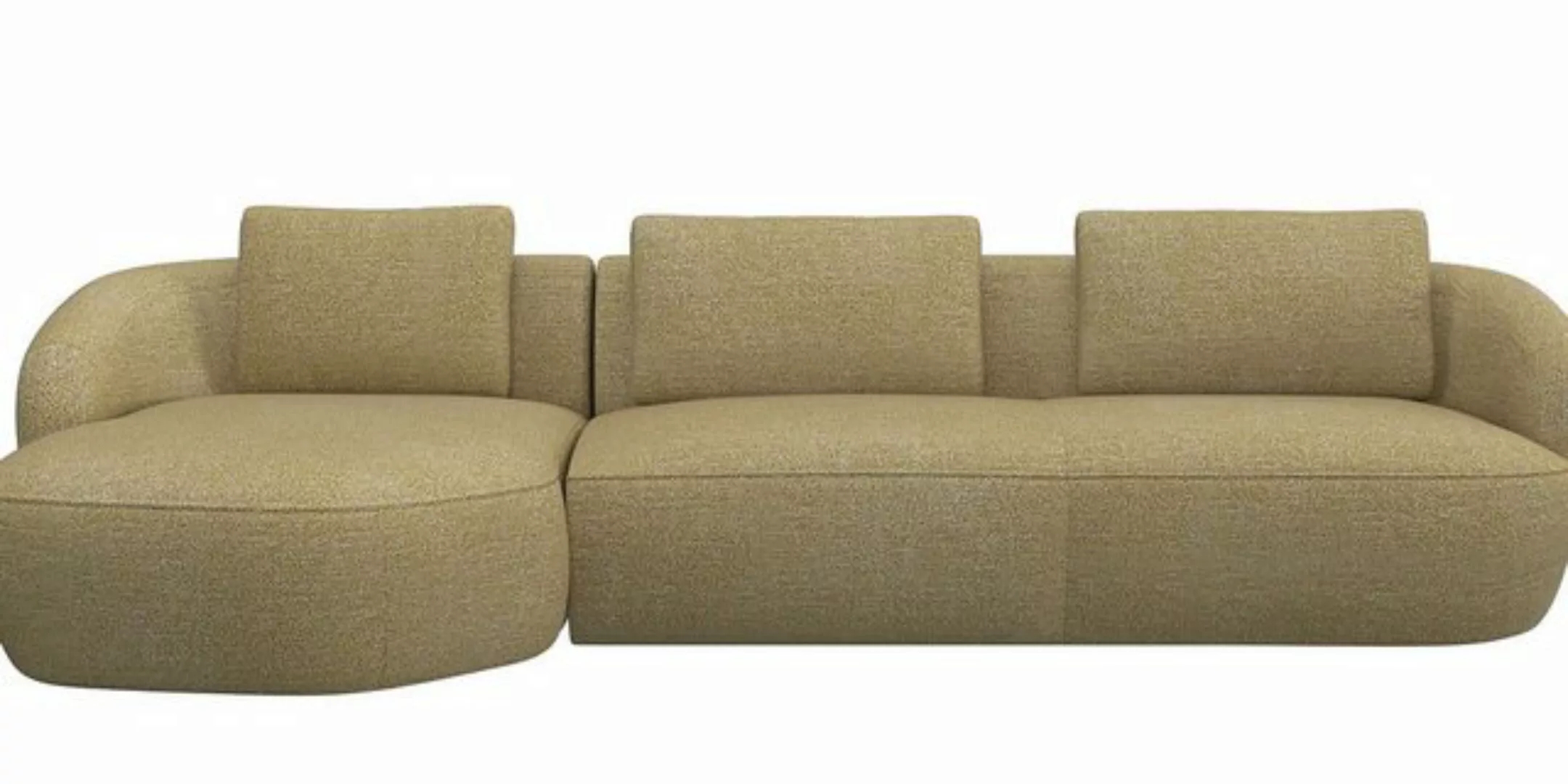 FLEXLUX Wohnlandschaft Torino, rund, L-Form, Sofa-Ecke mit Recamiere, Longc günstig online kaufen