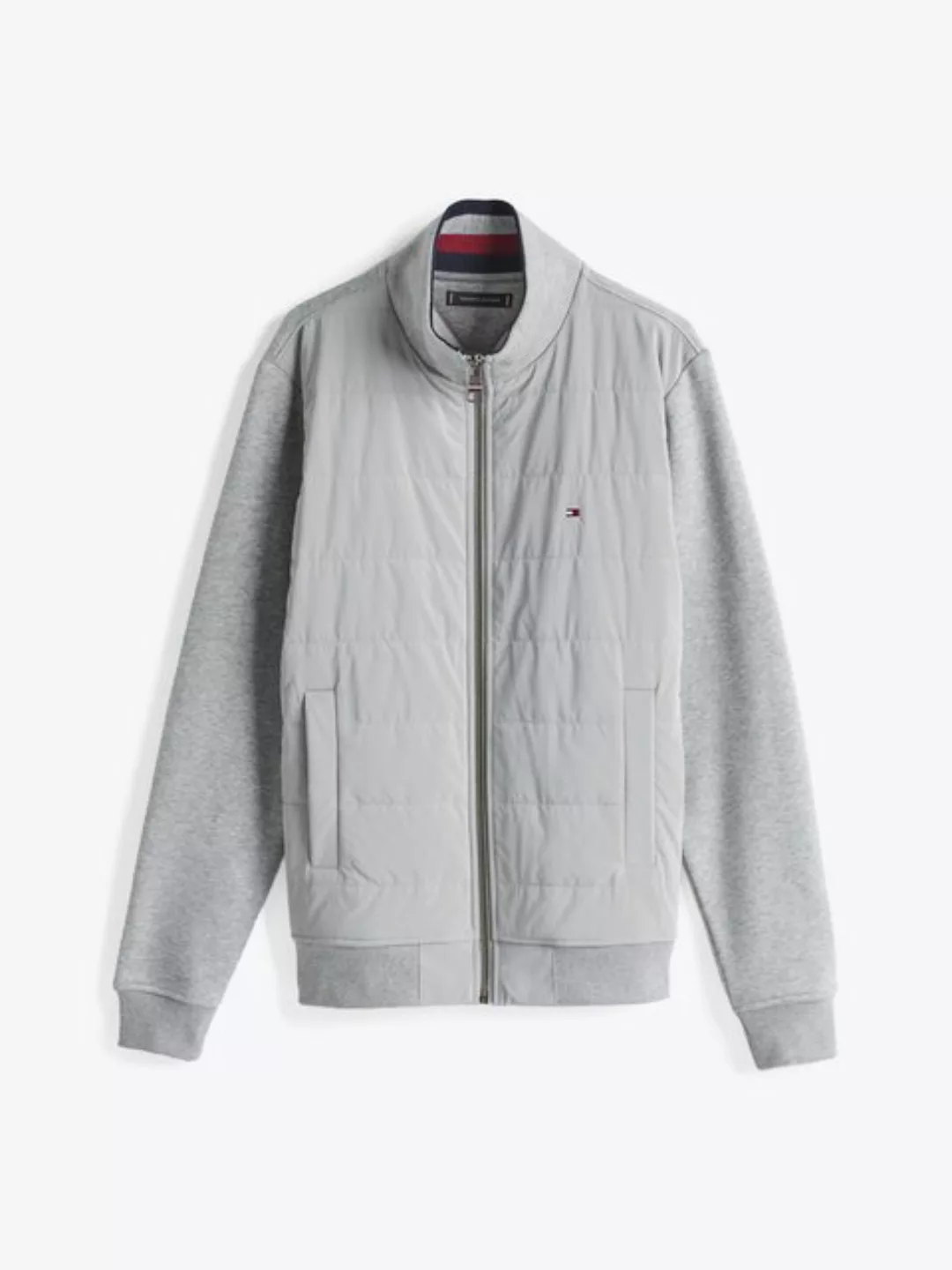 Tommy Hilfiger Sweatjacke MIX MEDIA ZIP THRU STAND CLR Bahnen vorne mit Kon günstig online kaufen