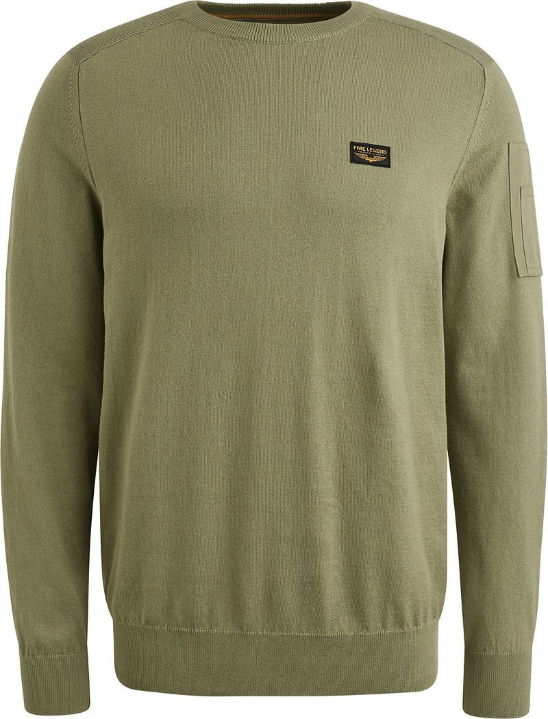 PME Legend American Classic Pullover Oil Grün - Größe M günstig online kaufen