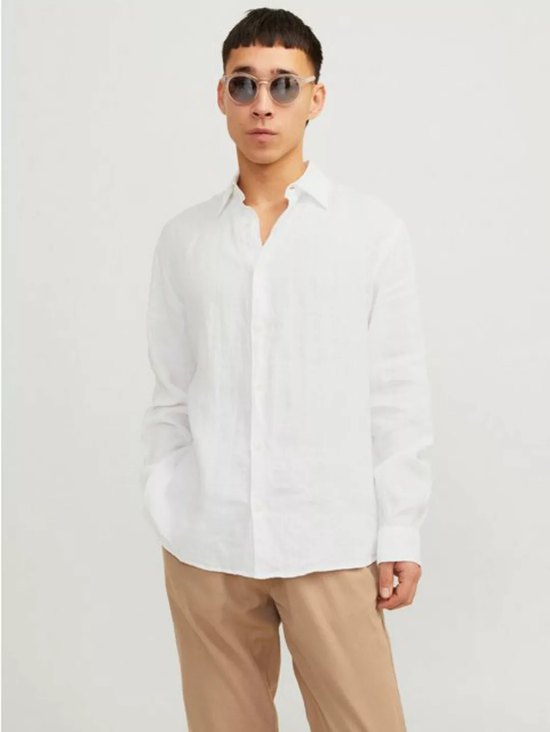 Jack & Jones Langarmhemd JPRCCLAWRENCE LINEN L/S SHIRT SN günstig online kaufen