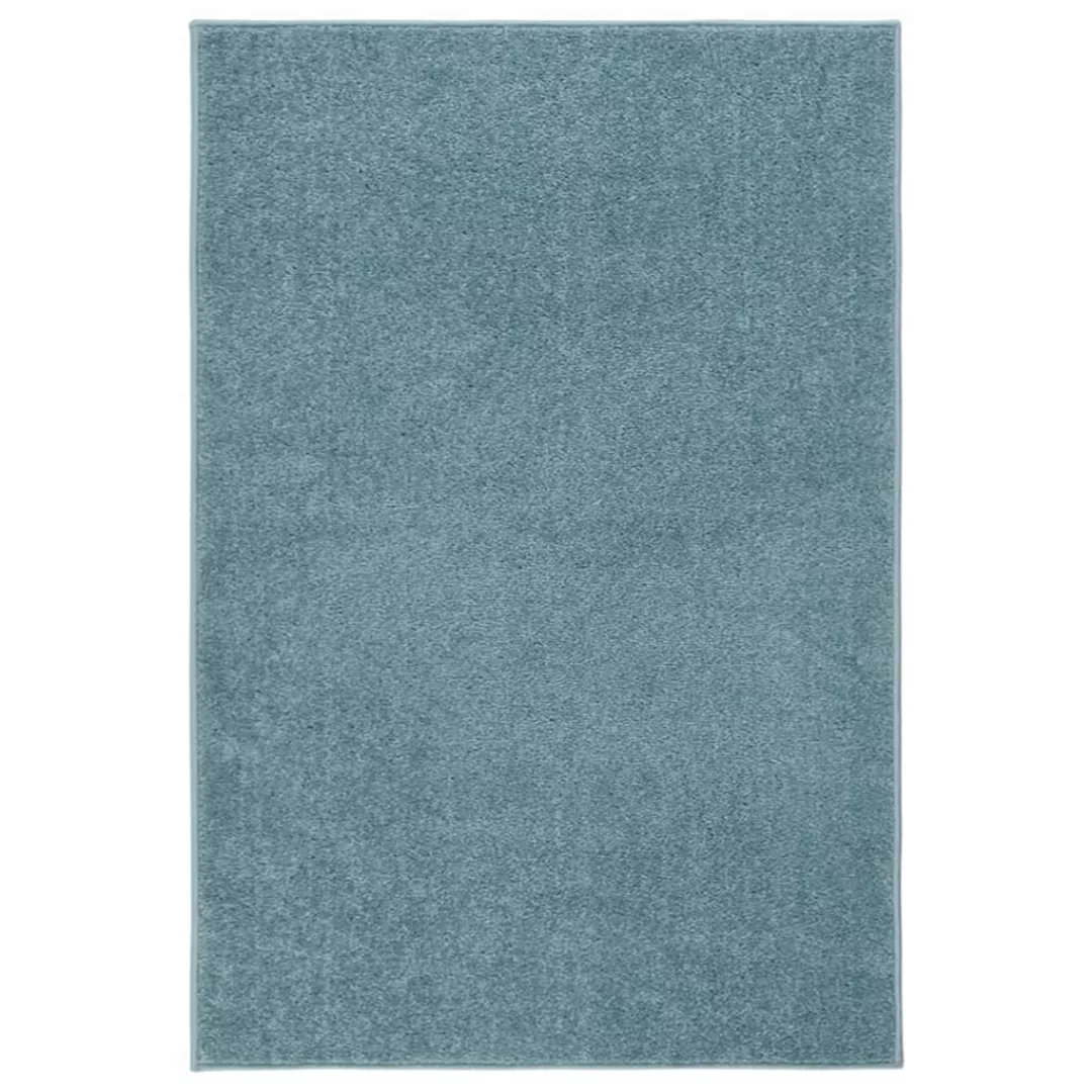 Vidaxl Teppich Kurzflor 160x230 Cm Blau günstig online kaufen