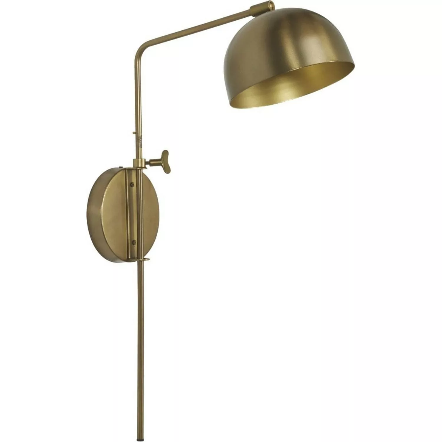 PR Home Brighton Wandlampe Messing matt 63cm E27 günstig online kaufen