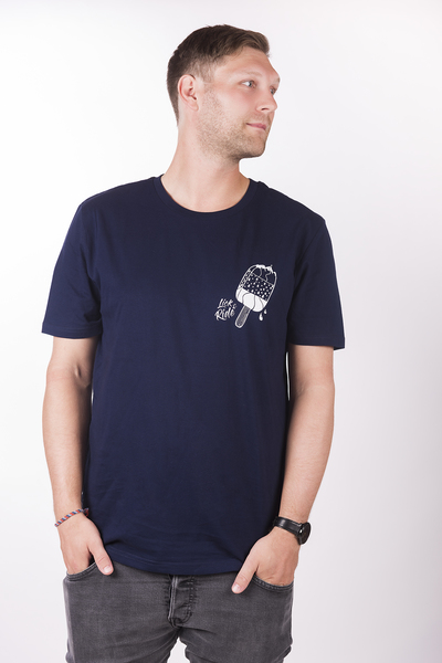 Unisex T- Shirt "Eleislutscher" In French Navy günstig online kaufen