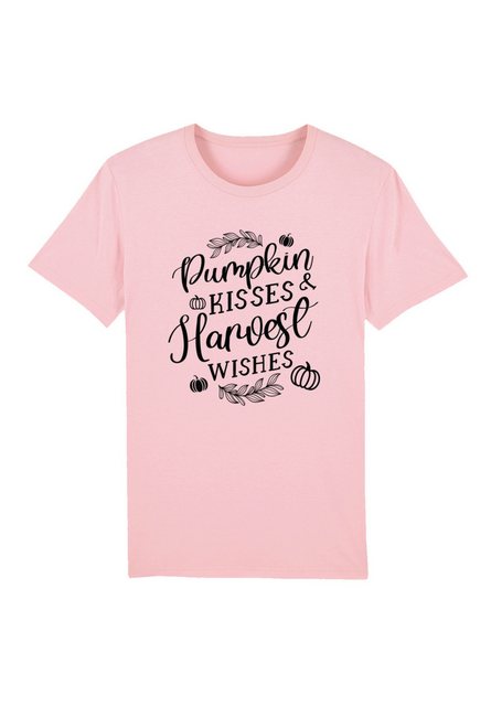 F4NT4STIC T-Shirt Pumpkin kisses Harves wishes Premium Qualität, Halloween, günstig online kaufen