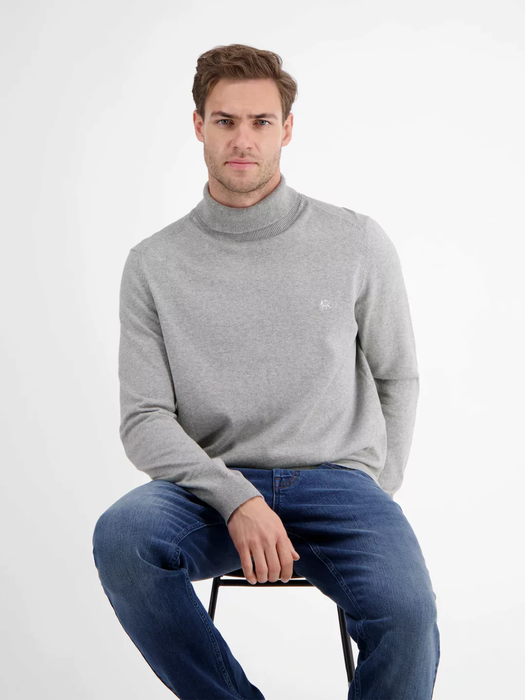 LERROS Rollkragenpullover "LERROS Herren Rollkragen-Strickpullover" günstig online kaufen
