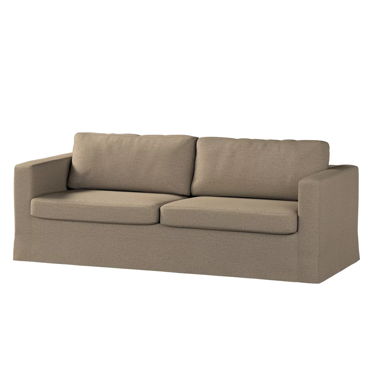 Bezug für Karlstad 3-Sitzer Sofa nicht ausklappbar, lang, beige, Bezug für günstig online kaufen