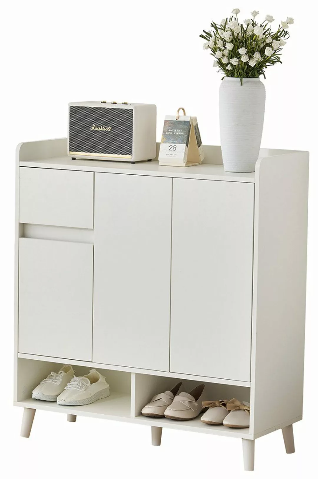 KLAM HOME Schuhschrank Schuhregal Kommode Sideboard mit verstellbaren günstig online kaufen
