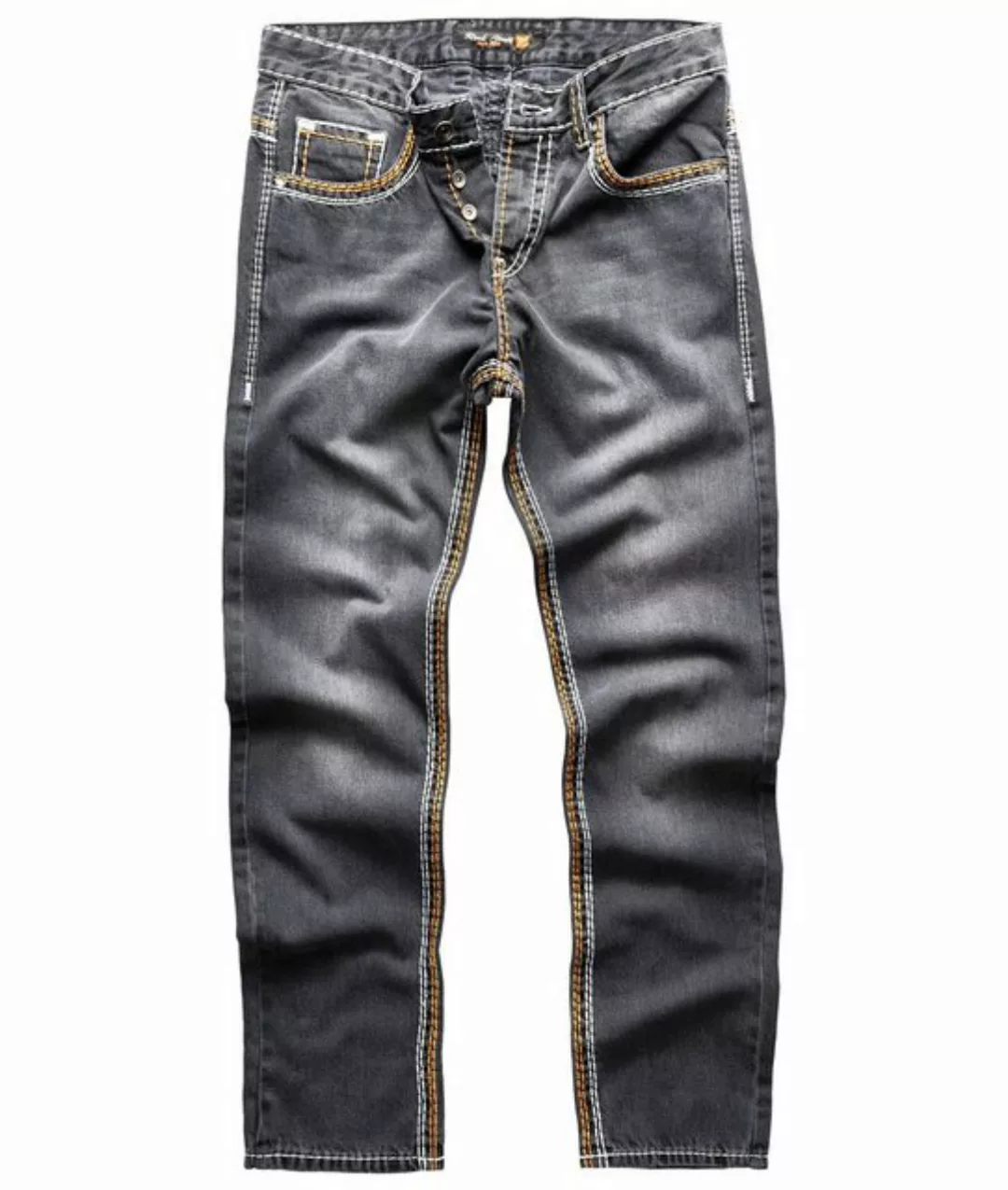 Rock Creek Straight-Jeans Herren Jeans Comfort Fit dicke Nähte RC-2168 günstig online kaufen