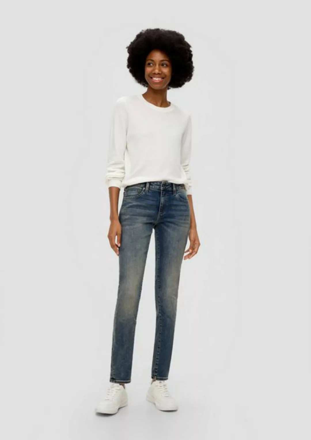 QS Stoffhose Jeans Sadie / Skinny fit / Mid rise / Skinny leg Waschung günstig online kaufen