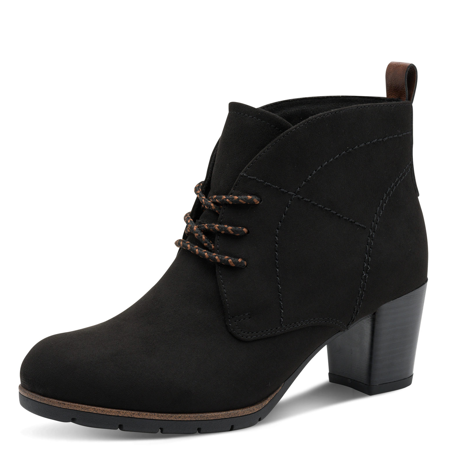 MARCO TOZZI Schnürstiefelette, Blockabsatz, Ankleboots, Schnürboots mit Zie günstig online kaufen