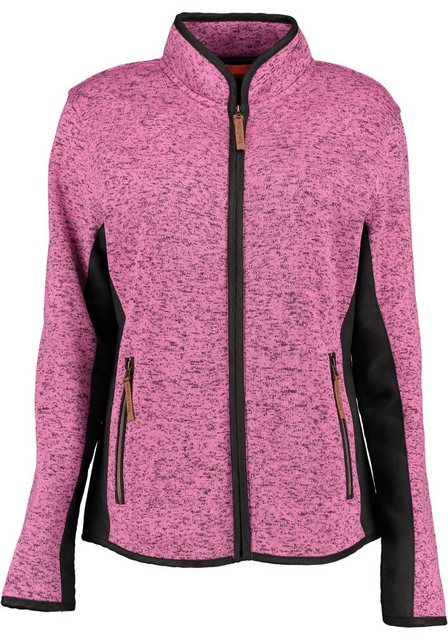 Tom Collins Strickfleecejacke Detit Fleece-Übergangsjacke mit Kontraststoff günstig online kaufen