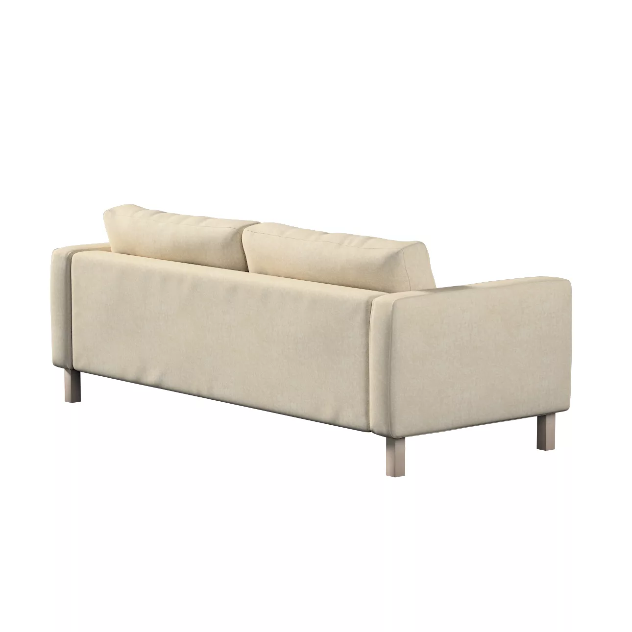 Bezug für Karlstad 3-Sitzer Sofa nicht ausklappbar, kurz, grau-beige, Bezug günstig online kaufen