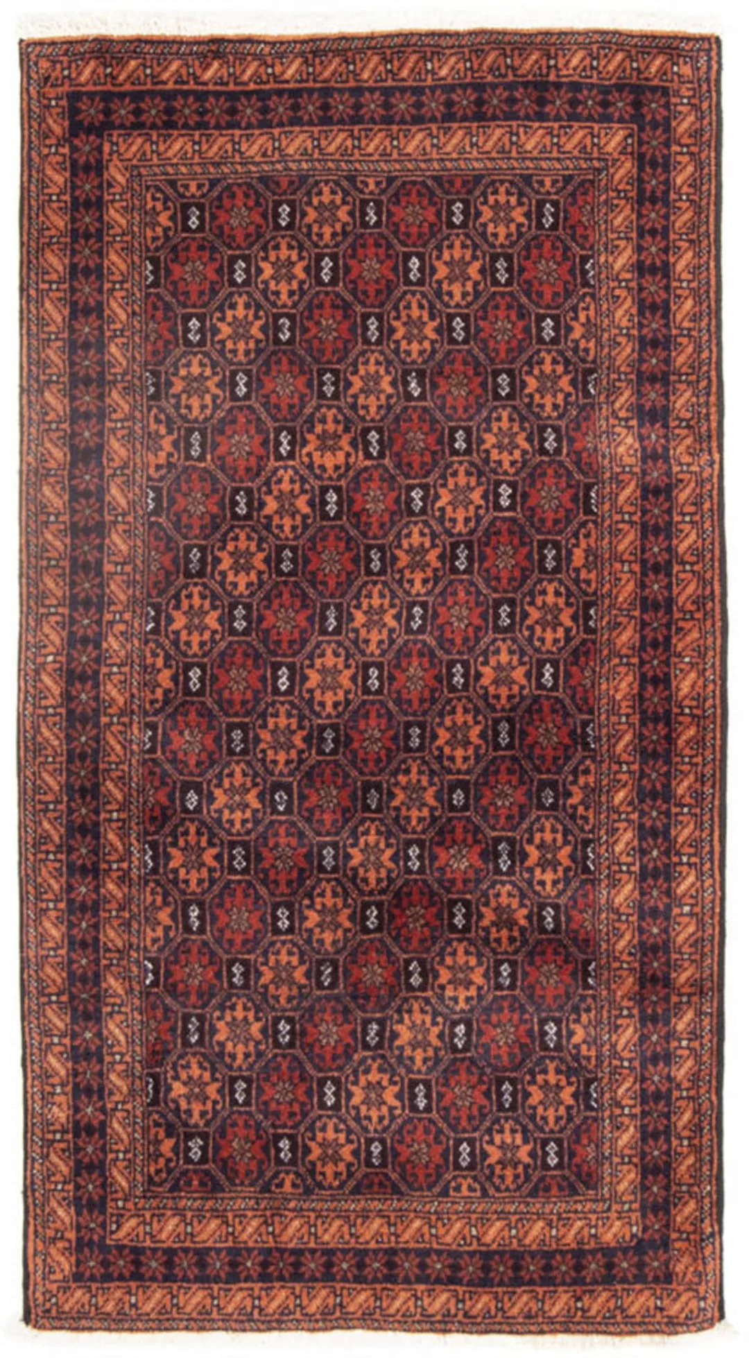 morgenland Wollteppich »Belutsch Durchgemustert Rosso 165 x 89 cm«, rechtec günstig online kaufen