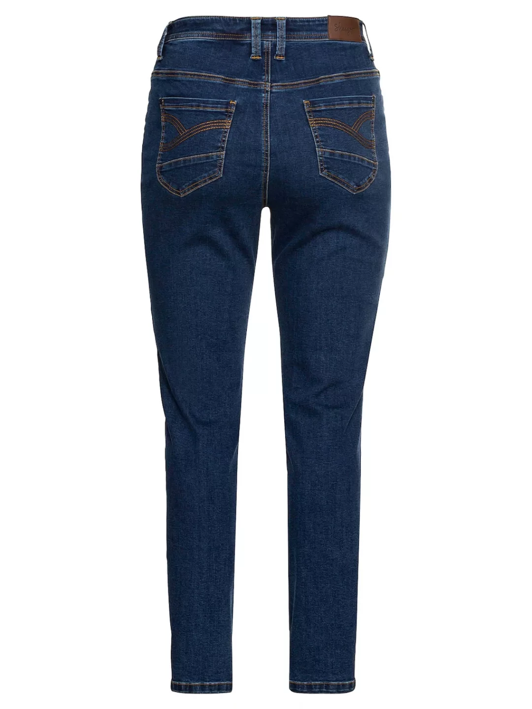 Sheego Stretch-Jeans "Große Größen", "Die Girlfriend", mit vorverlegter Sei günstig online kaufen