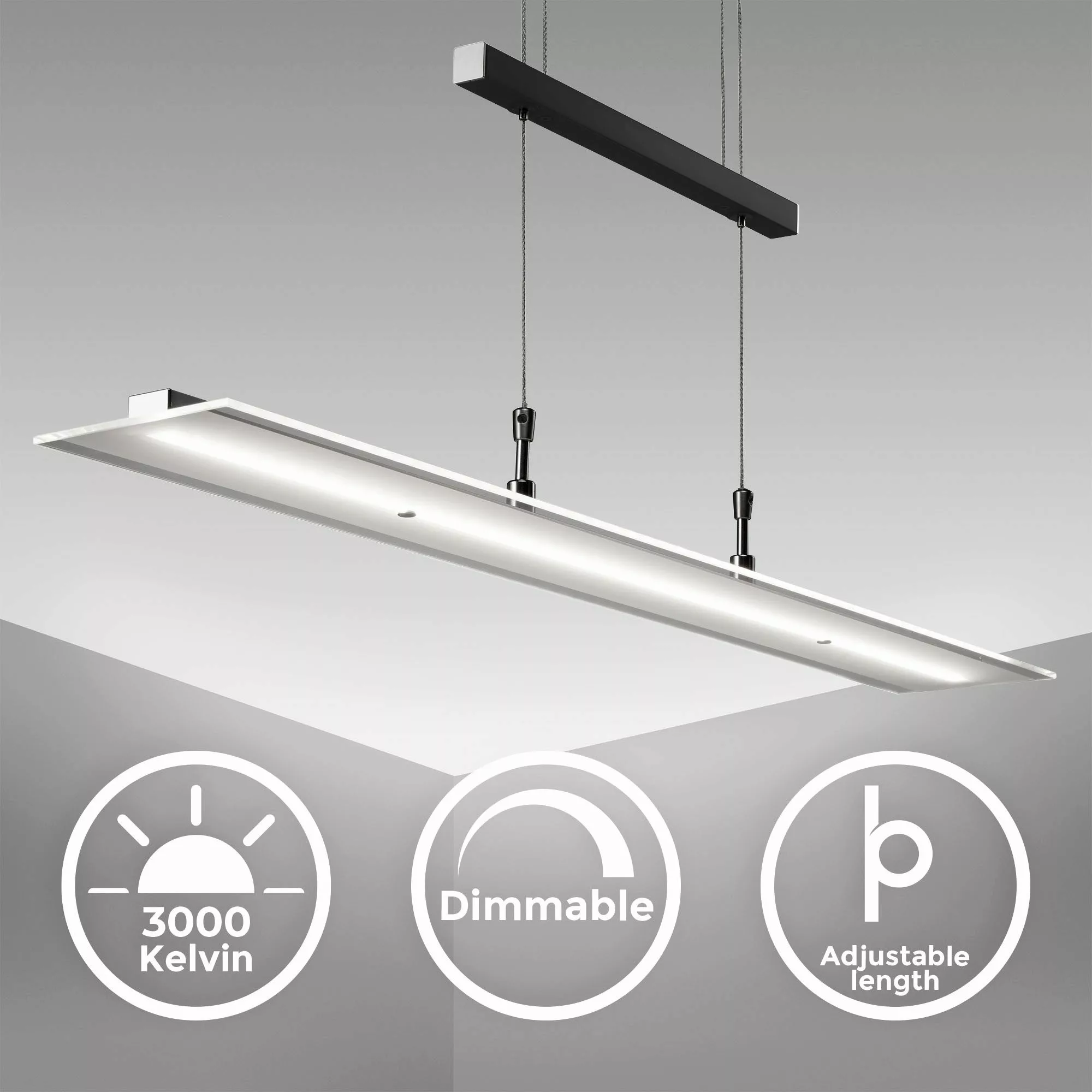 B.K.Licht LED Pendelleuchte BKL1491 LED Pendellampe, günstig online kaufen