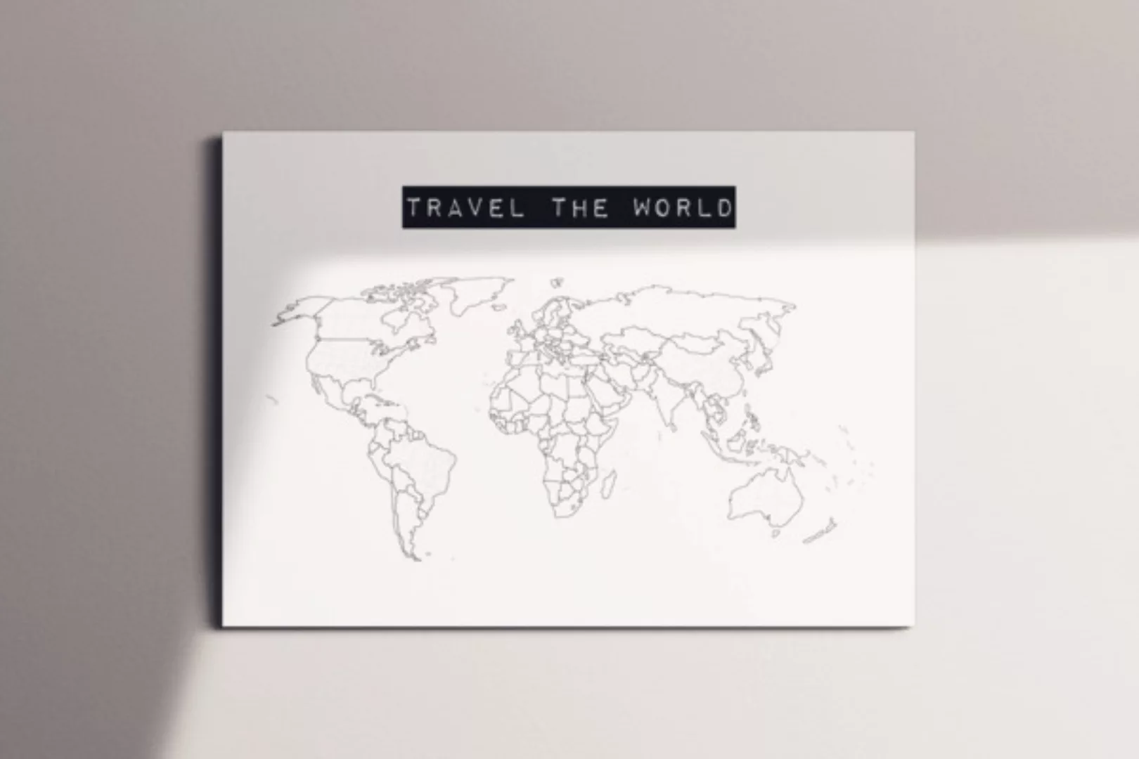 Weltkarte Travel The World #1- Nachhaltig & Handemade In Germany- Reisewelt günstig online kaufen