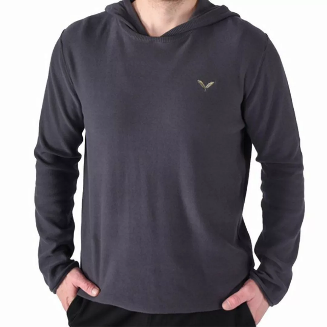 Kleinigkeit Strickpullover Strick Hoodie Signature - asphalt grey günstig online kaufen