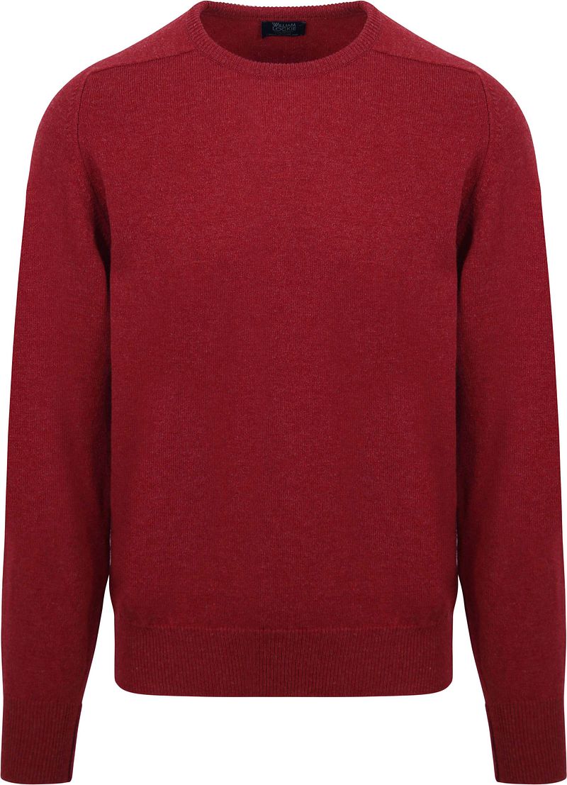 William Lockie  O-Auschnitt Pullover Lammwolle rot - Größe XXL günstig online kaufen