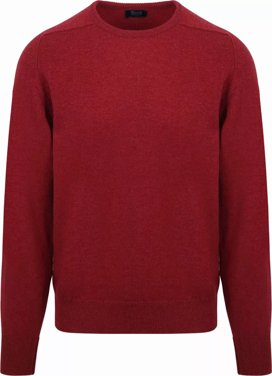 William Lockie  O-Auschnitt Pullover Lammwolle rot - Größe XXL günstig online kaufen