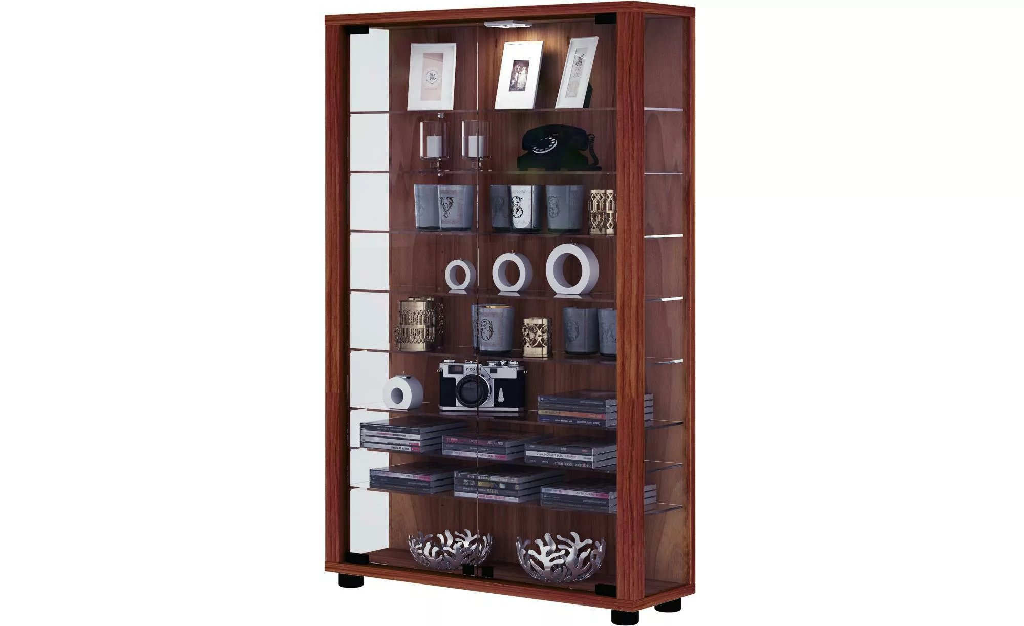 Vitrine  Lumo ¦ holzfarben ¦ Maße (cm): B: 59 H: 90 Schränke > Vitrinen - H günstig online kaufen