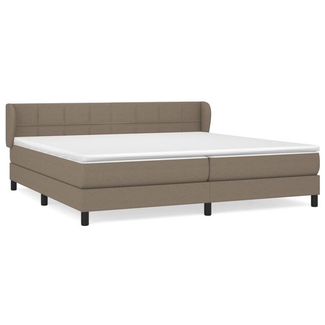 vidaXL Boxspringbett Boxspringbett mit Matratze Taupe 200x200 cm Stoff Bett günstig online kaufen