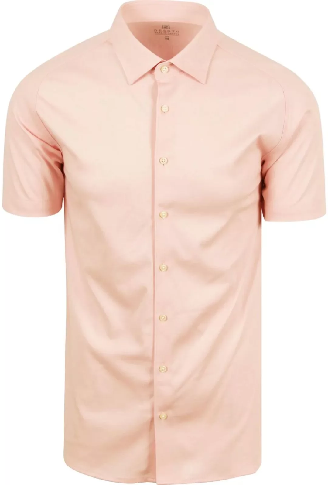 Desoto Short Sleeve Jersey Hemd Apricot Rosa - Größe 3XL günstig online kaufen