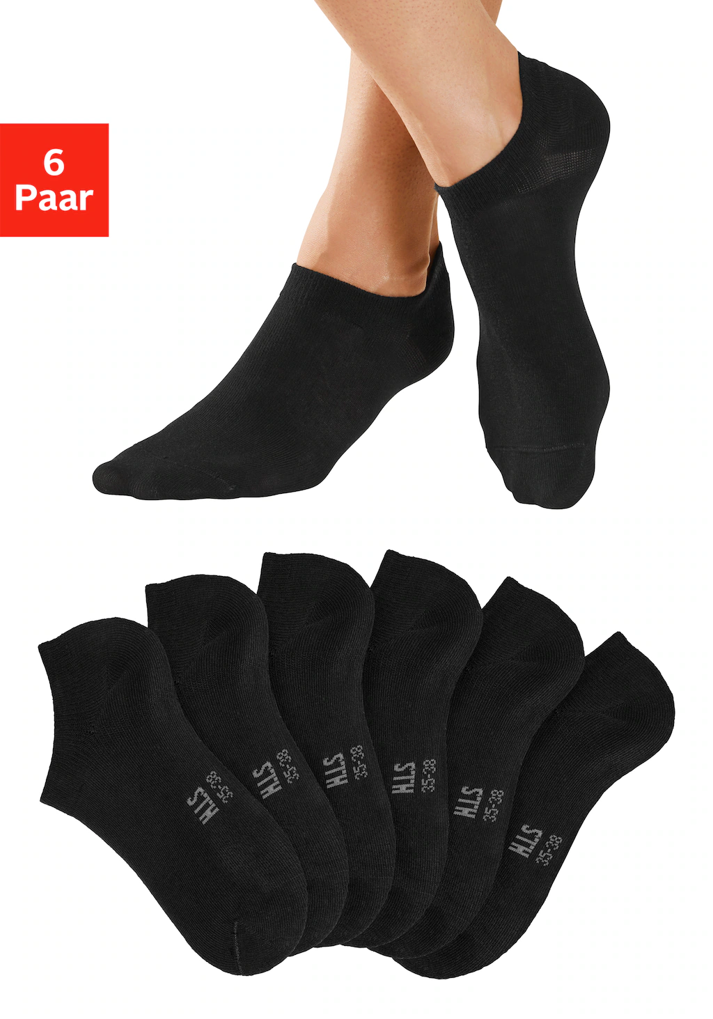 H.I.S Sneakersocken, (Packung, 6 Paar), mit besonders kurzem Schaft günstig online kaufen