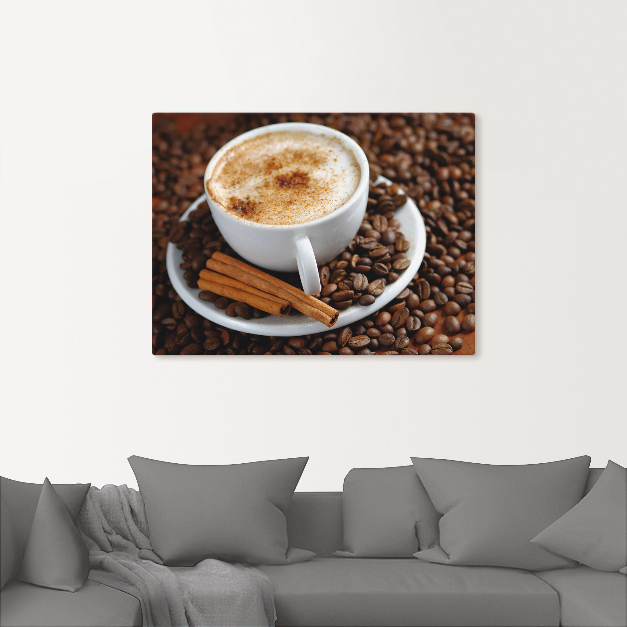 Artland Wandbild »Cappuccino - Kaffee«, Getränke, (1 St.), als Alubild, Out günstig online kaufen