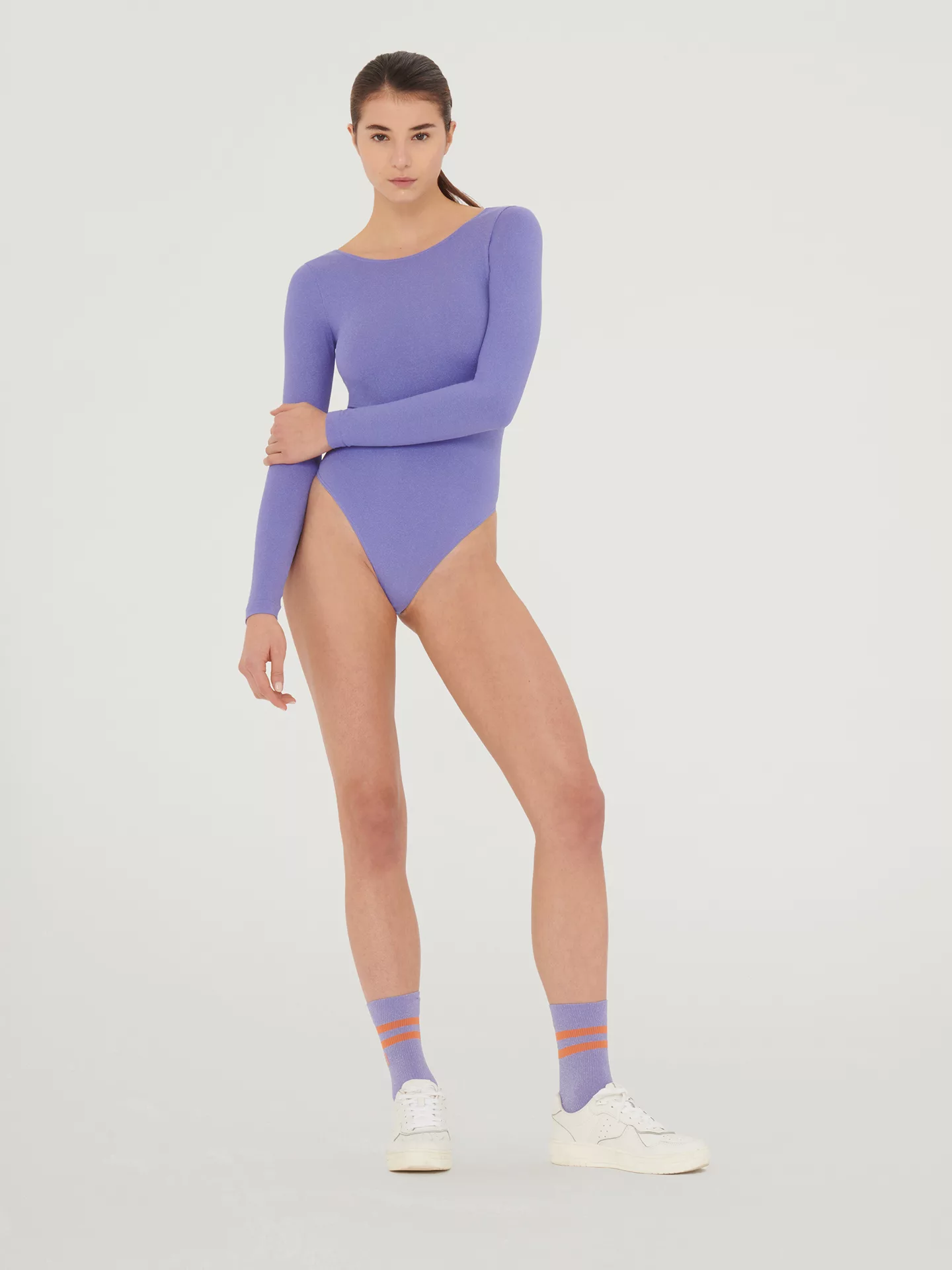 Wolford - Shiny String Body, Frau, ultra violet/light aquamarine, Größe: XS günstig online kaufen