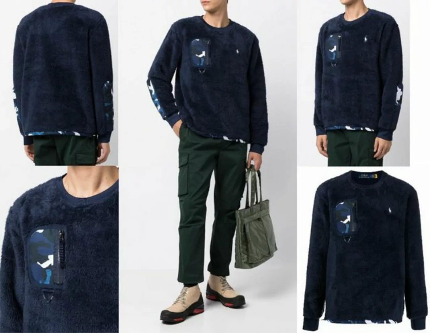 Ralph Lauren Strickpullover POLO RALPH LAUREN TEDDY Fleece Jumper Sweater S günstig online kaufen