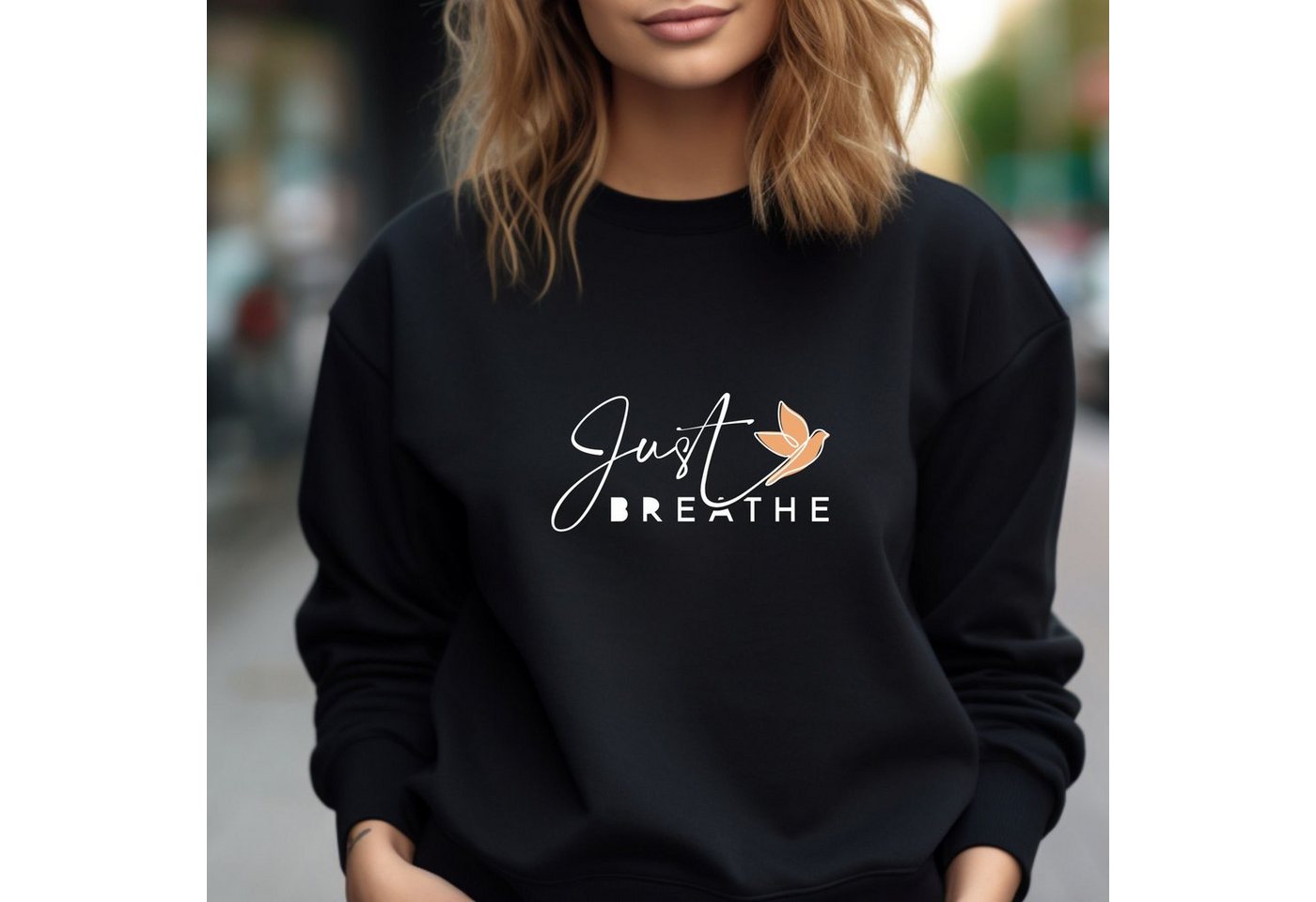 ANNIS Fashion & Accessoires Sweatshirt "JUST BREATHE 1.0" (1-tlg) Leger, Bi günstig online kaufen