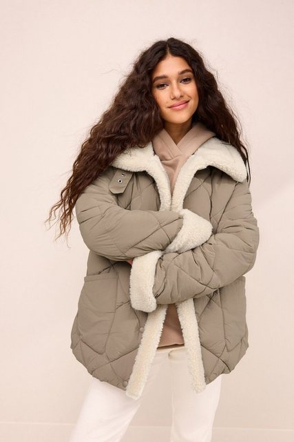 Next Steppjacke Gesteppte Jacke mit Teddyfutter (1-St) günstig online kaufen