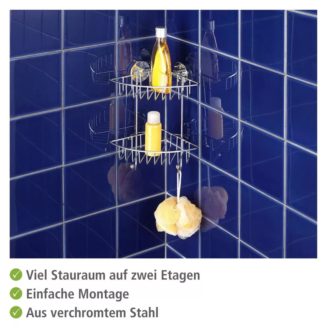 WENKO Duschablage Bari, 2 Etagen günstig online kaufen