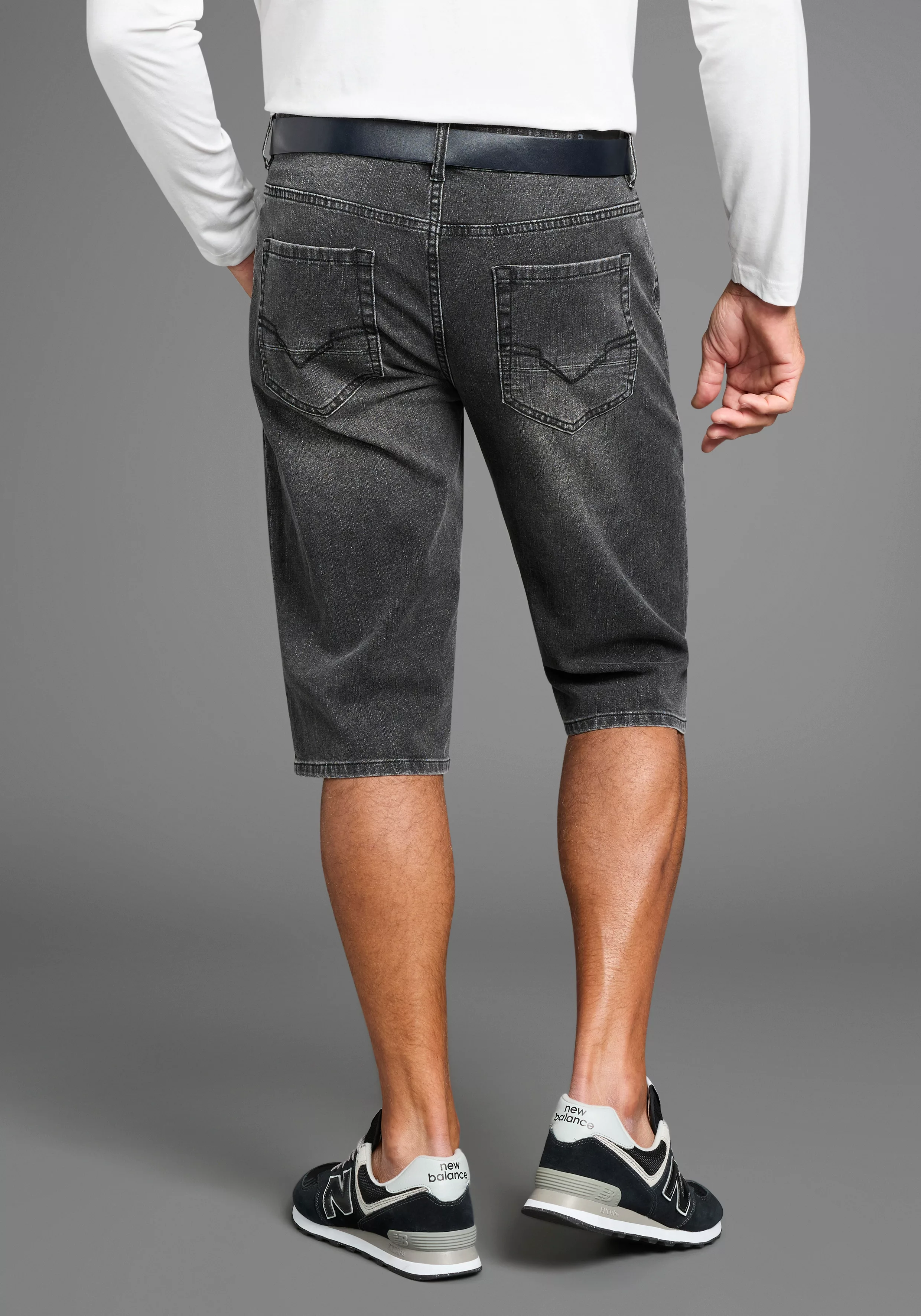 H.I.S Jeansbermudas "HANTZ", (Set, 2 tlg., mit abnehmbarem Gürtel), gerader günstig online kaufen