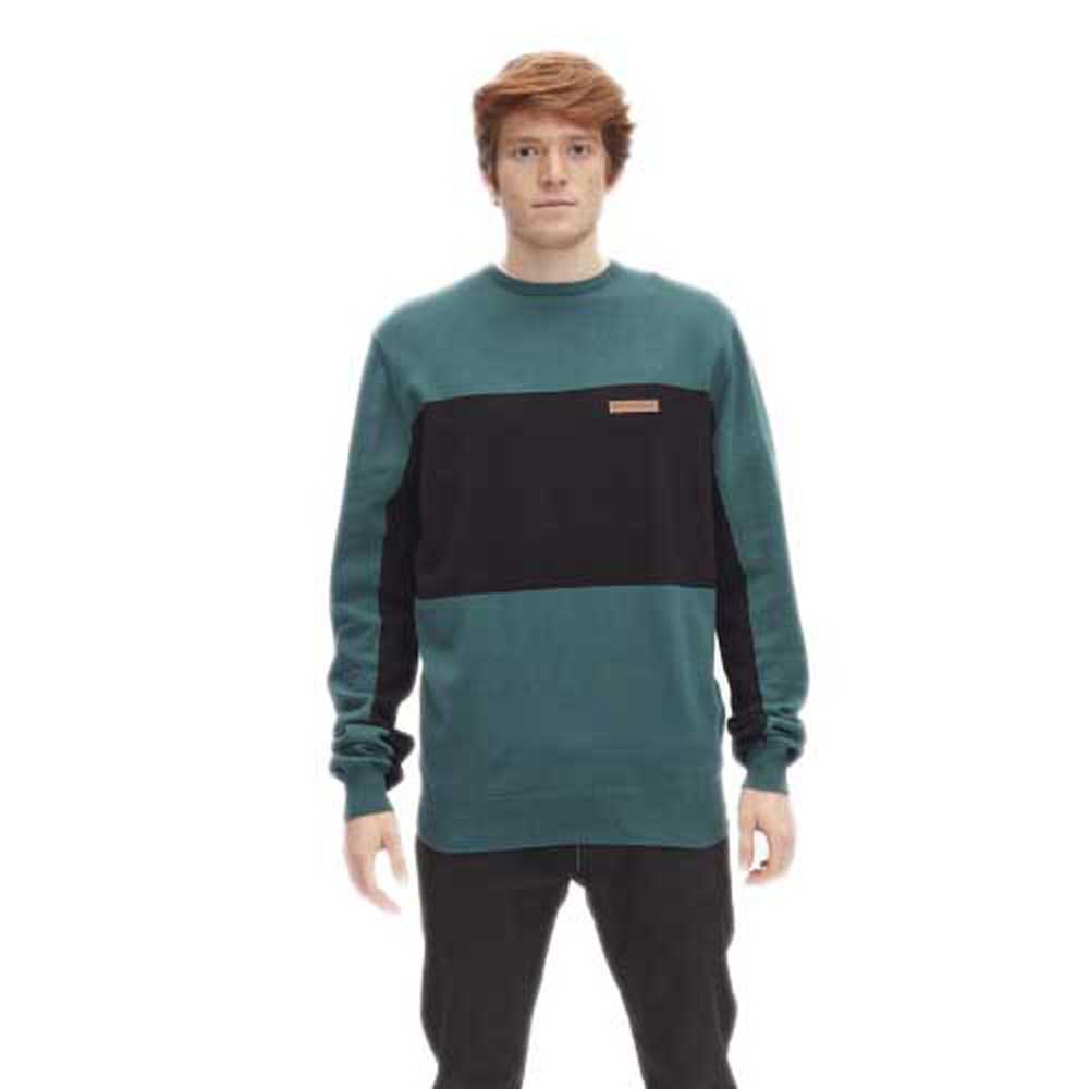 Hydroponic Park Pullover S Teal Green / Black günstig online kaufen