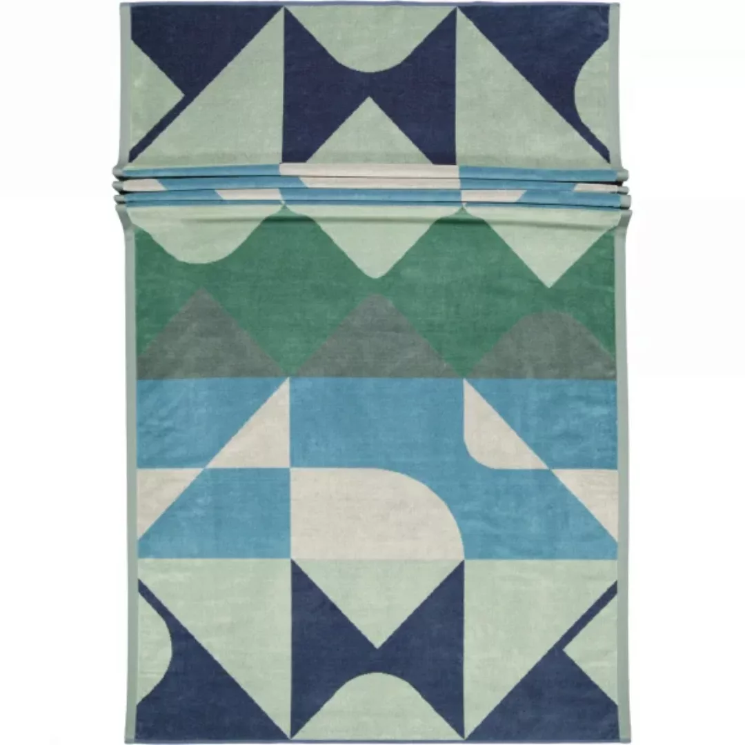 Vossen Strandtücher Geometric Glow - Farbe: cosmos - 0001 - 100x180 cm günstig online kaufen