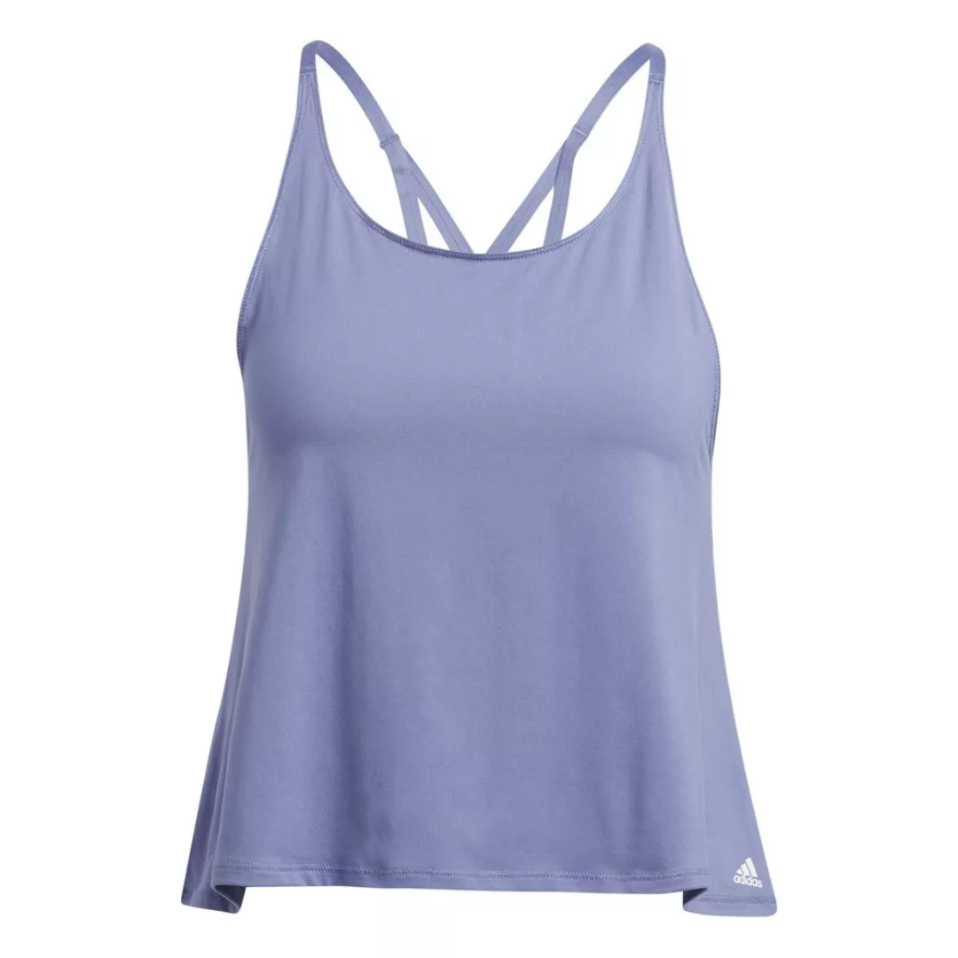 Adidas Yoga Crop Hemd Ärmelloses M Orbit Violet / Wonder White günstig online kaufen