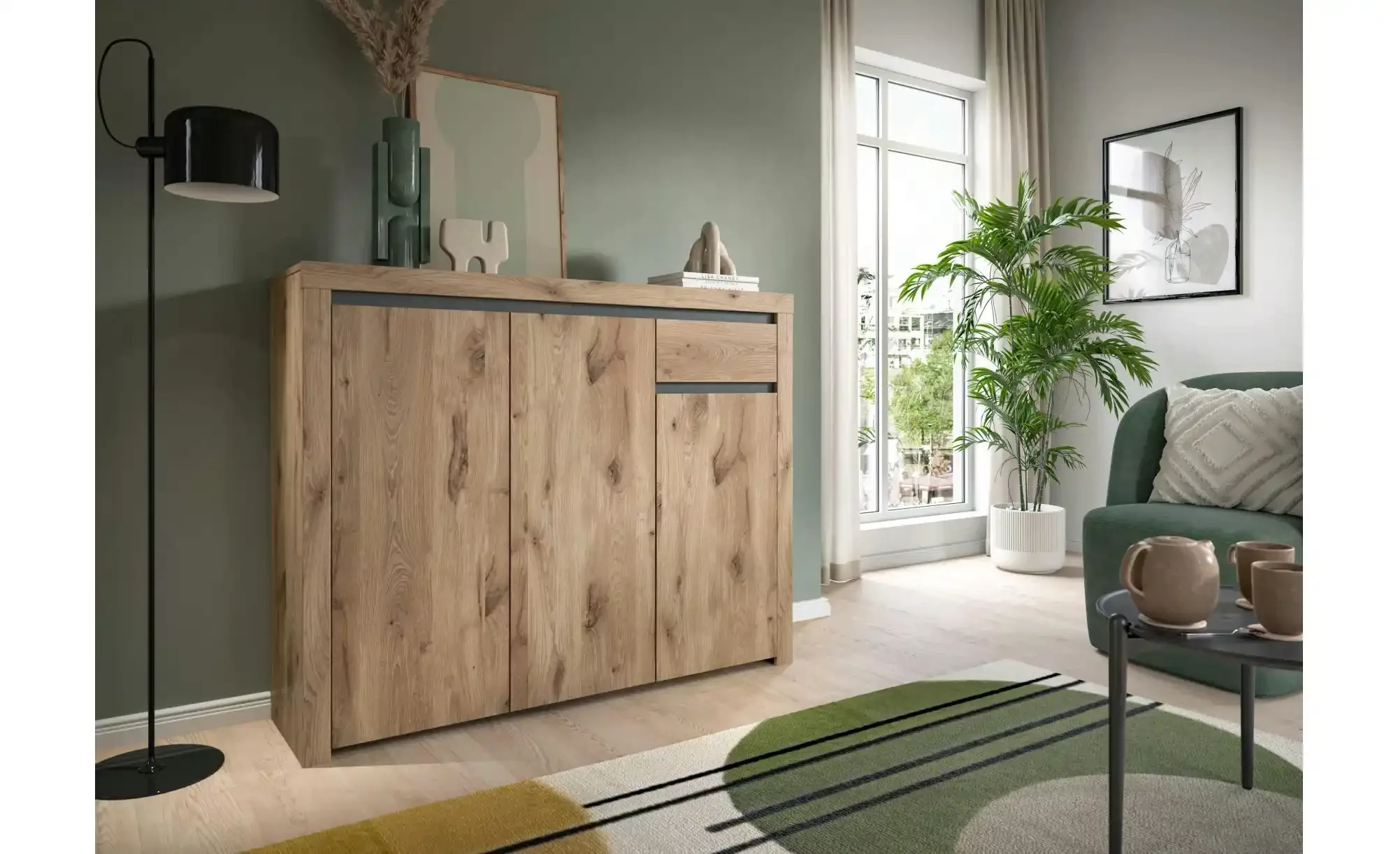 Kommode   ¦ holzfarben ¦ Maße (cm): B: 131 H: 105 Kommoden & Sideboards > K günstig online kaufen