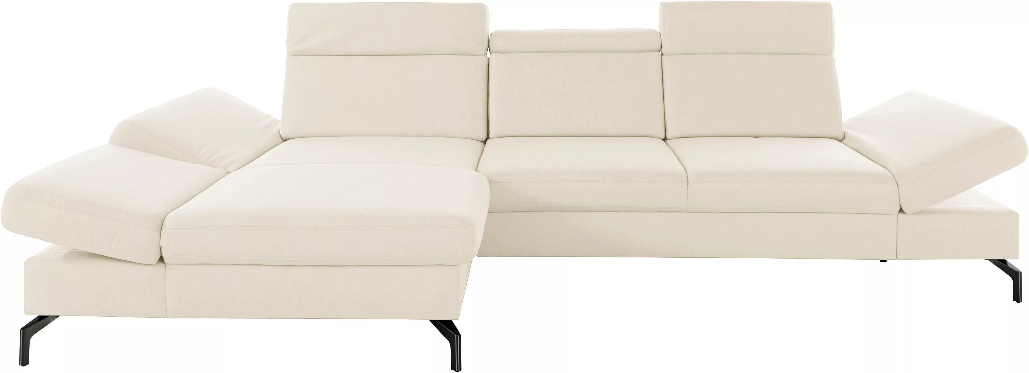 sit&more Ecksofa »Brisbane L-Form«, Fußhöhe 15 cm, inklusive Sitztiefen-, A günstig online kaufen