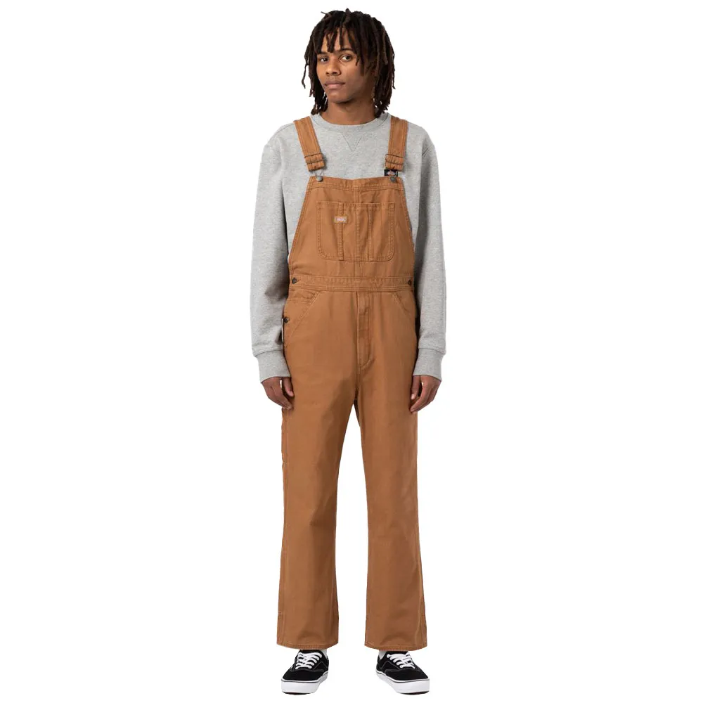 Dickies Duck Canvas Bib Stone Washed Brown Duck günstig online kaufen