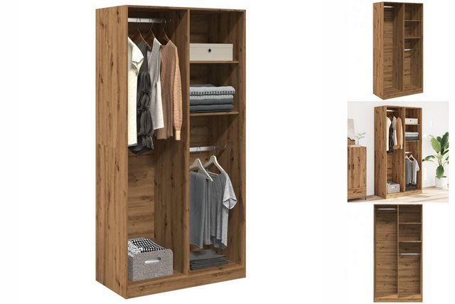 vidaXL Kleiderschrank Kleiderschrank Artisan-Eiche 100x50x200 cm Holzwerkst günstig online kaufen