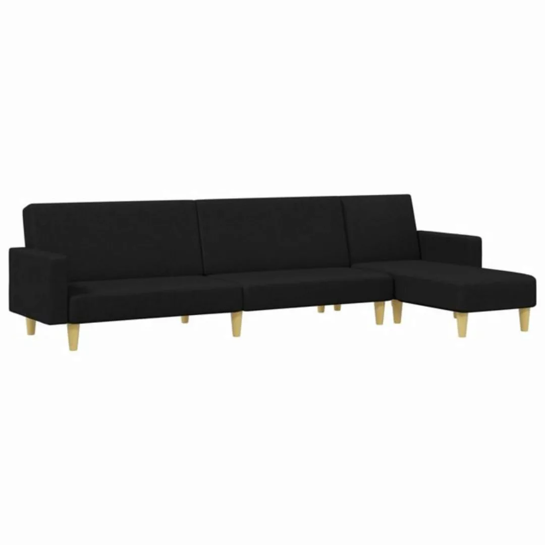 vidaXL Sofa, 2-tlg. Sofagarnitur Schwarz Stoff günstig online kaufen