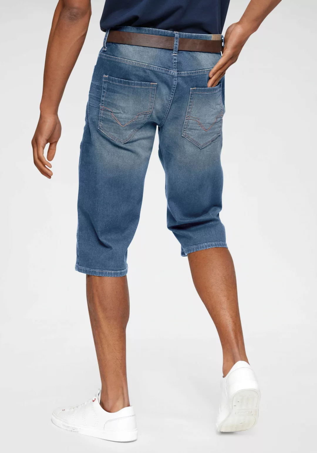 H.I.S Jeansbermudas "HANTZ", (Set, 2 tlg., mit abnehmbarem Gürtel), gerader günstig online kaufen