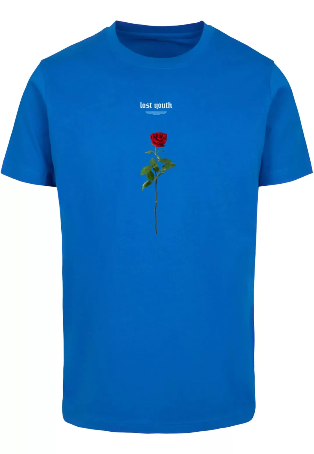 MisterTee Kurzarmshirt "MisterTee Herren Lost Youth Rose Tee" günstig online kaufen