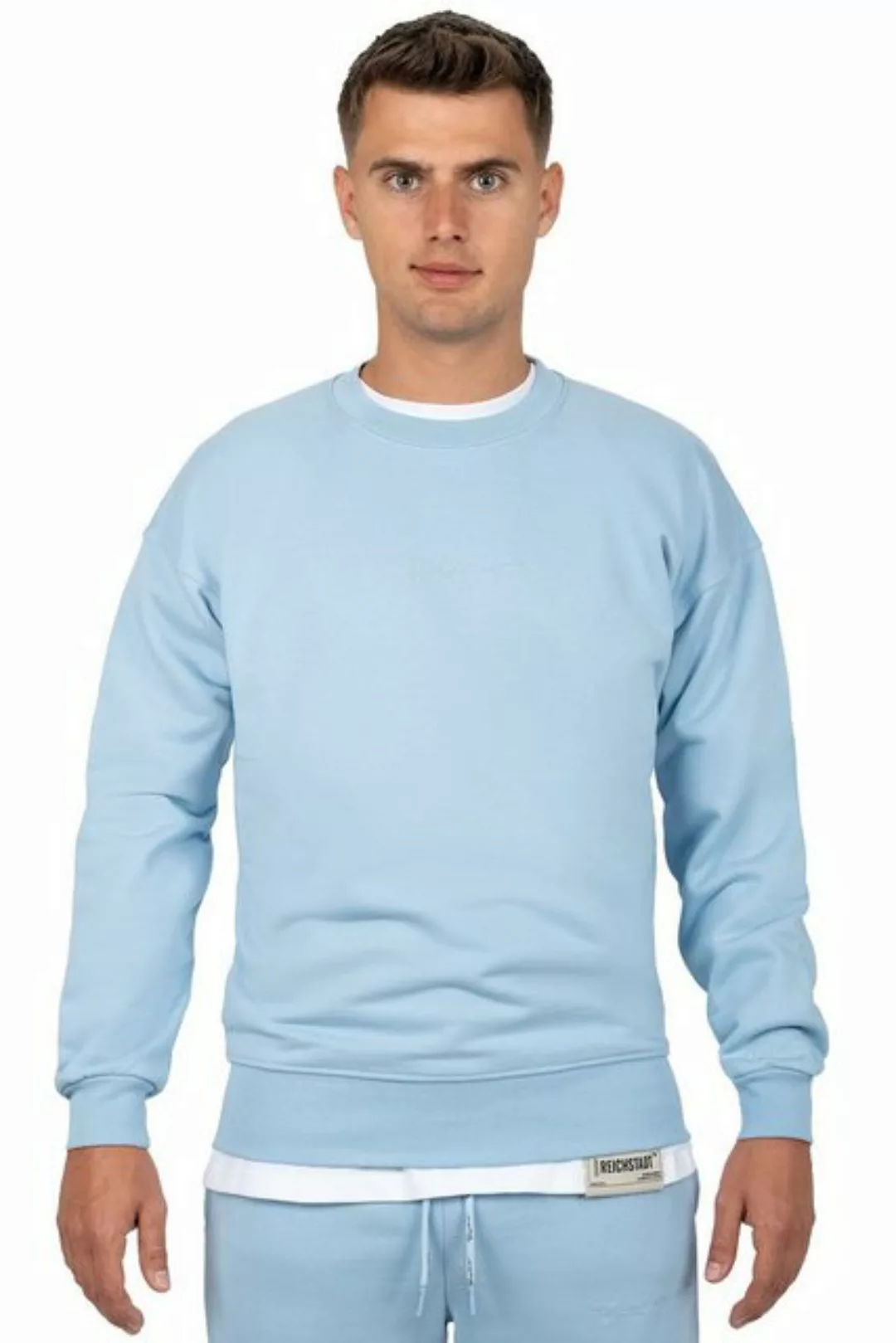 Reichstadt Sweatshirt Casual Basic Pullover 23RS037 (1-tlg) mit Eleganten D günstig online kaufen