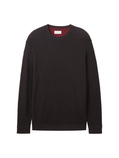 TOM TAILOR Sweatshirt Structured Crewneck Knit (1-tlg) günstig online kaufen