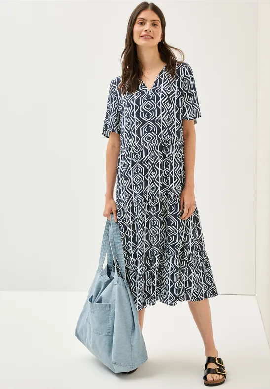 Cecil Midikleid, mit allover Print günstig online kaufen
