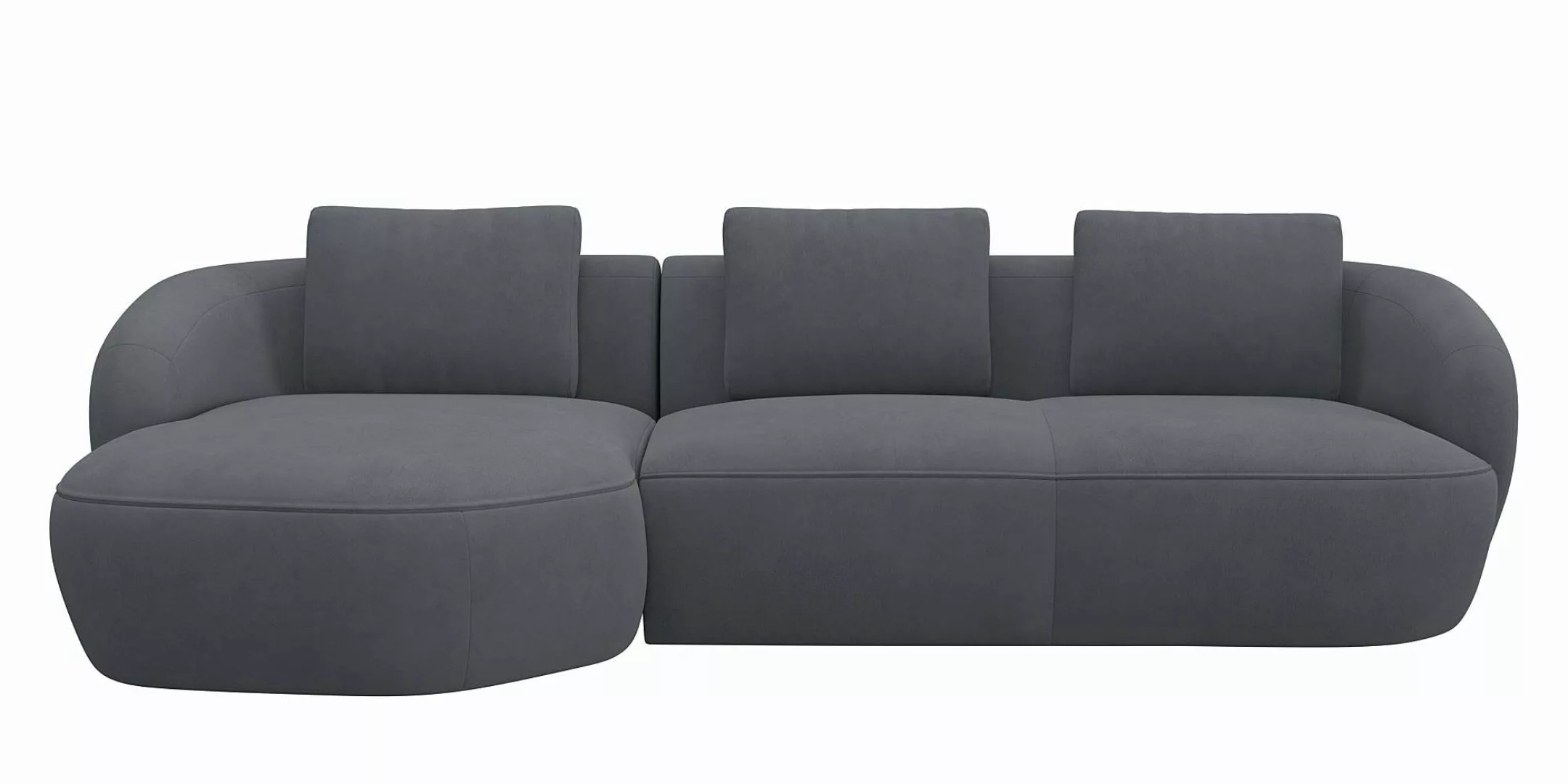 FLEXLUX Wohnlandschaft "Torino, rund, L-Form, Sofa-Ecke mit Recamiere, Long günstig online kaufen