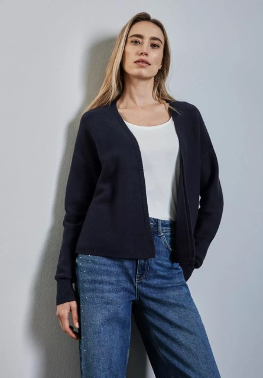 STREET ONE Cardigan im angenehmen Materialmix günstig online kaufen